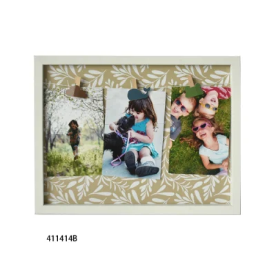  Modern Style MDF Wrapped Large Frame with Multi Openings for Wall Decoration