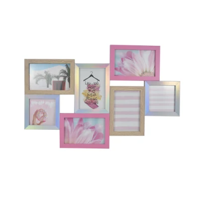  Trednding Iridescent Collage Photo Frame Multi Openings Picture Frame