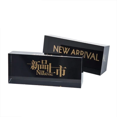  Luxury Free Standing Transparent Acrylic Tabletop Menu Sign Holder Display Stand with Magnet