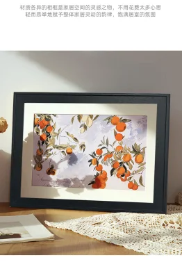  Solid Wood Picture Frame Mounting Picture Frame Hanging Wall 10 &quot;16 Platform A4&quot; 4-Way 8K Puzzle Frame Creative Picture Wall Wood