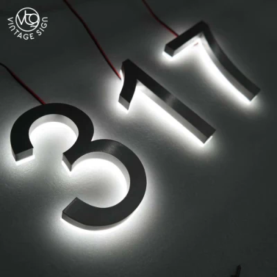  Lighting Letters Light House Numbers Stainless Steel Channel Letter Sign