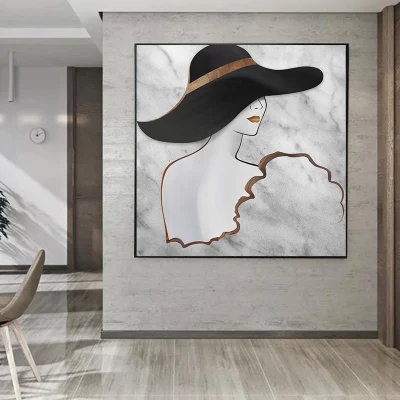  Home Decoration Art Modern Beauty Women Canvas Print Custom Wall Art for Hotel