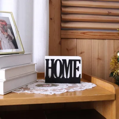  Black Tabletop Paper Stand Home Napkin Holder