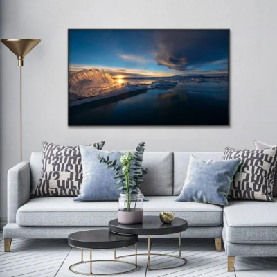  Wholesale Custom Exclusive Copyright Design Sunset Views Photography Fashion Canvas Wall Art for Home Decor