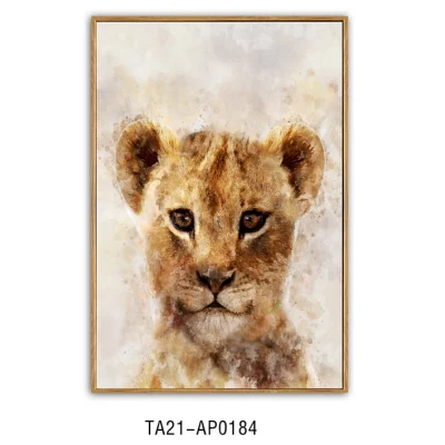 African Large Wildlife Lion Leopard Animals Face Art Pictures Canvas Paintings Wall Art Posters and HD Prints for Living Room