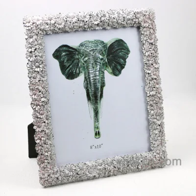  Hot Sale Personalized Handmade Color Painted Home Decorative Pink Resin 8X10 Big Photo Frame