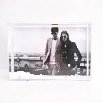  Popular Liquid Glitter Photo Frame 4*6 Inch Glitter Frame