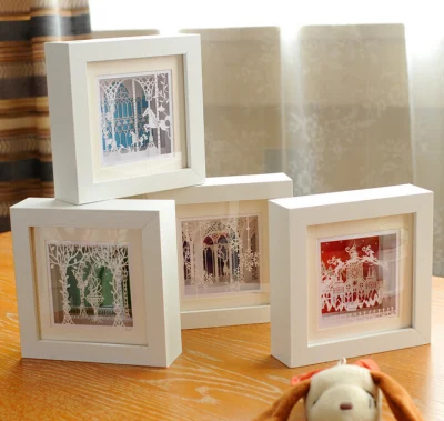 Square Solid MDF Wood Photo Frames