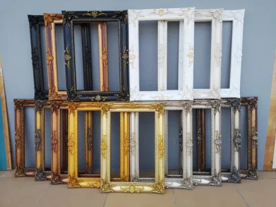  Large Baroque Custom Color Custom Size Wooden Painting Mirror Photo Frame