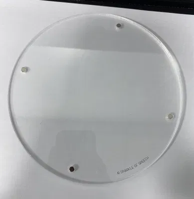  Lay Flat 7 Inch Round Plexiglass Magentic Photo Frame for Counter Product Introduction Display