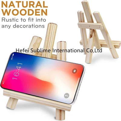  Tabletop Easels for Painting Canvas - Set of 6 Mini Wood Display