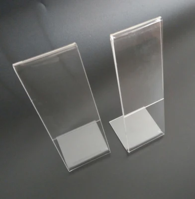  Hot Sale L Shape PS Plastic Photo Frame Display 2X6 Inches