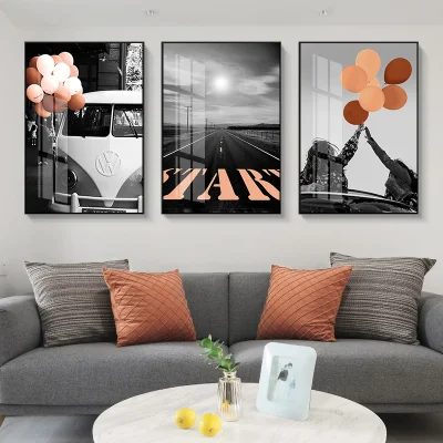  Factory Wholesale PS Frame Canvas Painting Flowers Custom Wall Art for Room Decor