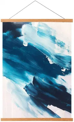  Blue Abstract Ink Painting Poster Canvas Print Hanging Painting Hanging Canvas Print Art