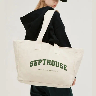 Oversized Sublimation Tote Bags Large Tote Canvas Tote Bag Custom Logo Printed Recycled Reusable Tote Bag