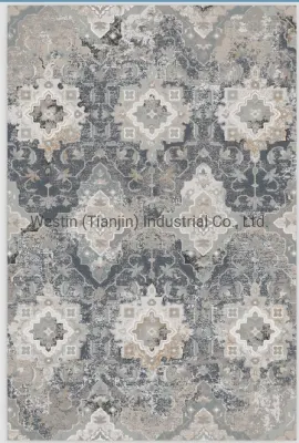  China OEM Manufacture Custom Machine Washable 3D Printed New Design Polyester Luxury Vintage Persian Living Room Center Area Rug Floor Mat Big Carpets