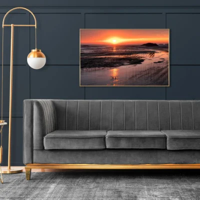 Hot Sale Factory Direct Custom Multi Panel Sunsetsl Photography Canvas Painting Wall Art for Home Decor