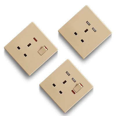 Trendy IEC Saudi Sqm Multi Function 13A Switch Socket with 2 USB