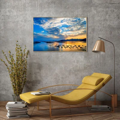  Higher End Custom 12-Inch Wild Crane Photography PS Frame Canvas Painting Wall Art for Living Room