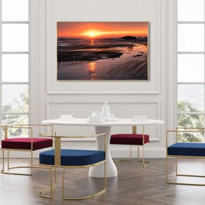 Hot Sale Factory Direct Custom Multi Panel Sunsetsl Photography Canvas Painting Wall Art for Home Decor