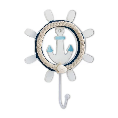  Steering Wheel Shape Wall Decoration with Hook Wall Hanger, Hang Key Clothes