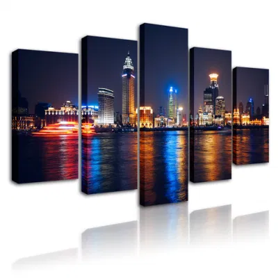  City Landscap of London Bridge Canvas Print Decorative Picture Frameless Picture for Decorating Living Room Hanging Painting