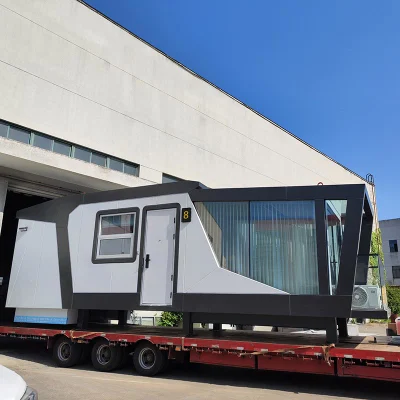  Prefabricated Light Steel Frame Mobile House on Wheels Glacier Mobile Tiny House