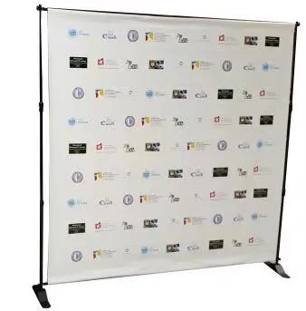  Adjustable Banner Wall display Frame Booth Backdrop Jumbo Stage Fabric Media Printed Back Color Drop up Waterfall Retractable Jumbo Stand Step Repeat
