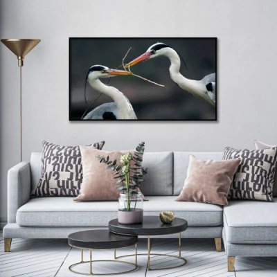  Custom Exclusive Copyright Crane Photography Frame Canvas Print Wall Art for Home Decor