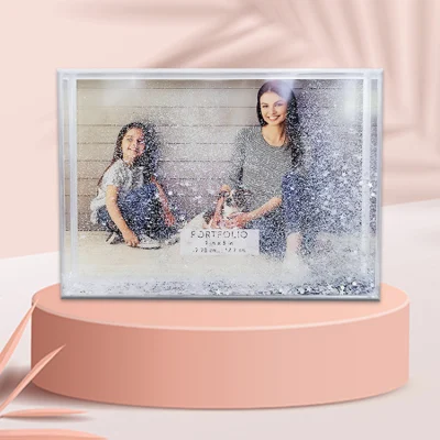 Wholesale Price 5*7 Inch Liquid Glitter Photo Frame for Souvenir Gift
