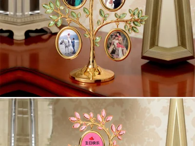  Love Story Double Heart Ceramic Photo Frame