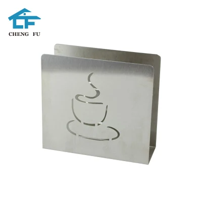 Kitchen Countertops Table Tissue Standing Paper Collection Metal Napkin Holder