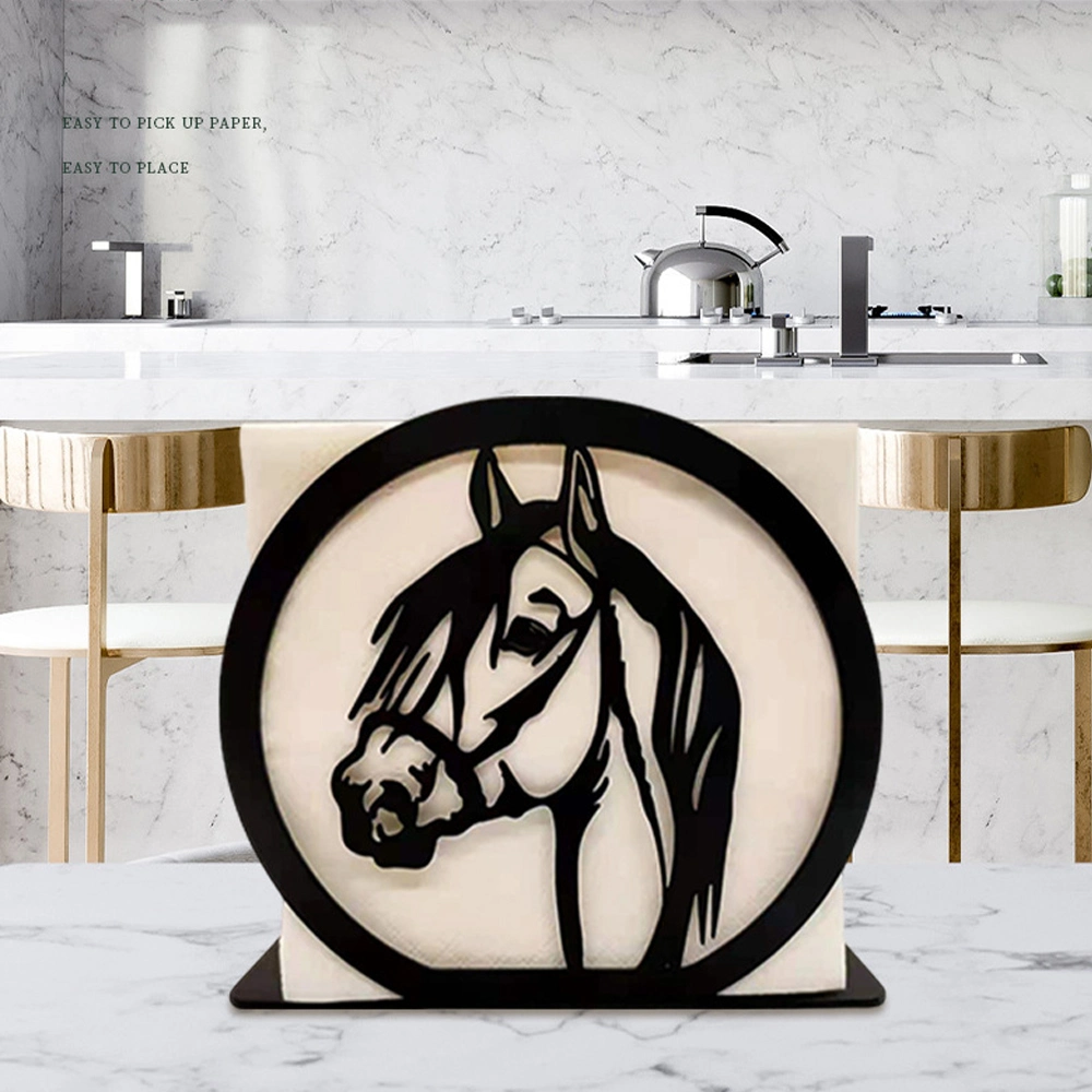 Newest Design Decorative Restaurant Metal Horse Napkin Holder