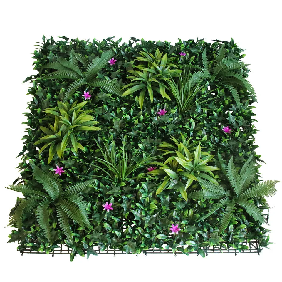 Factory Wholesale Price Grass Encryption Fake Plant Hedge Artificial Greenery Wall for Company or Shopping Mall Decoration