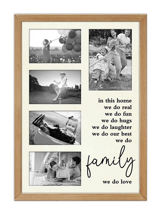 Family Memorial Picture Frame Wooden Wall Sign