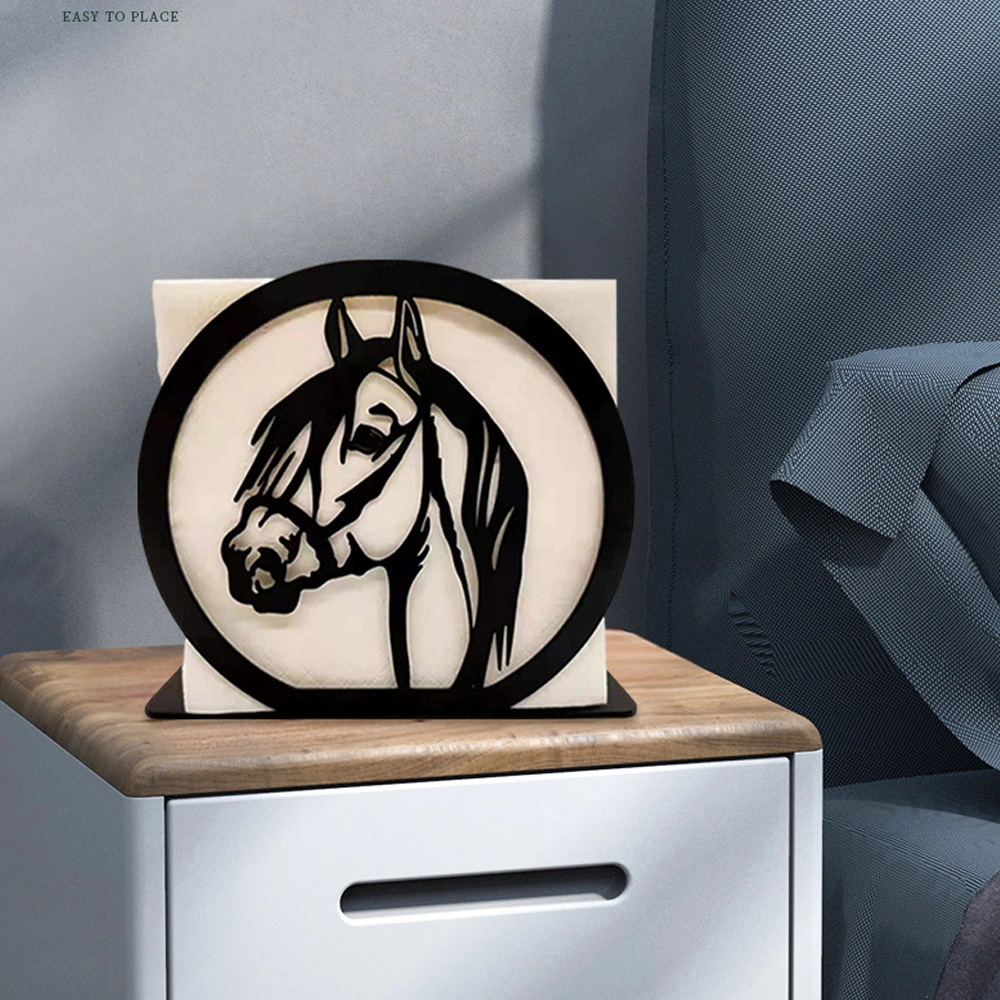 Newest Design Decorative Restaurant Metal Horse Napkin Holder