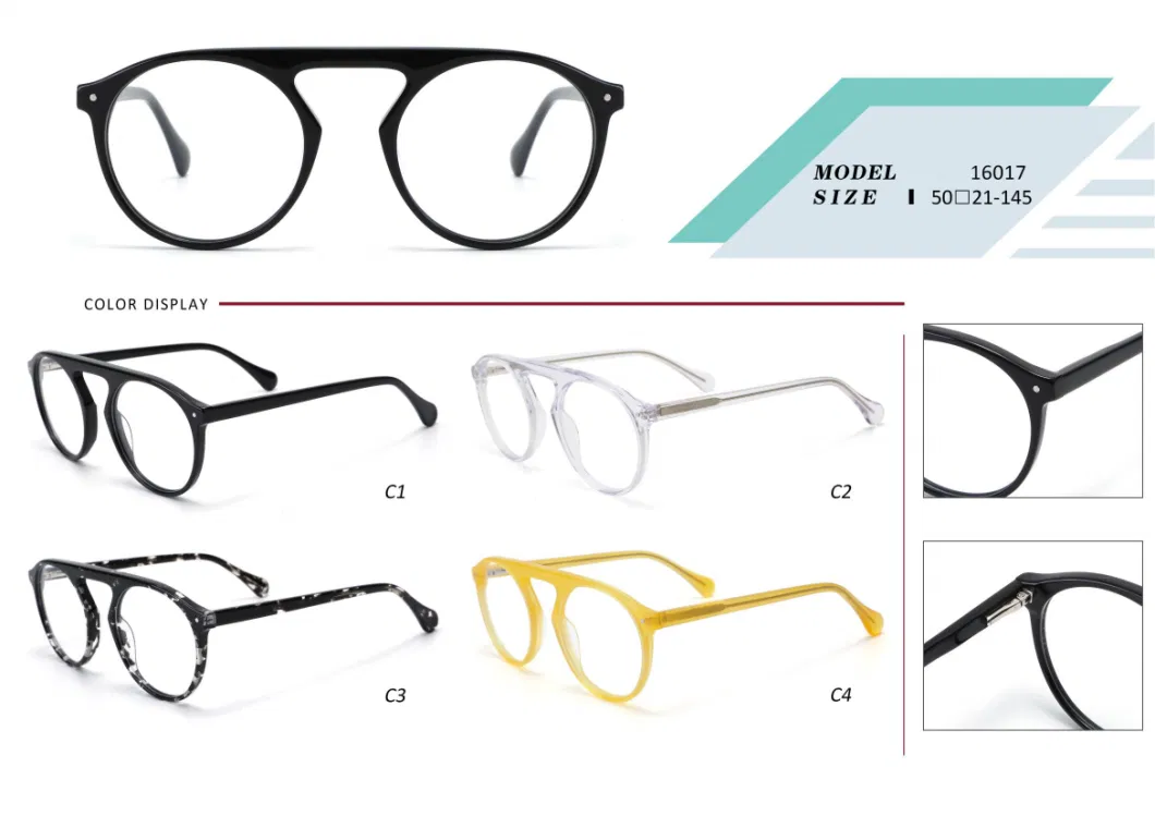 New Fashion Unique Man Acetate Optical Frames Hand Made Eyewear Eye Glasses Custom OEM Eyeglasses Frames