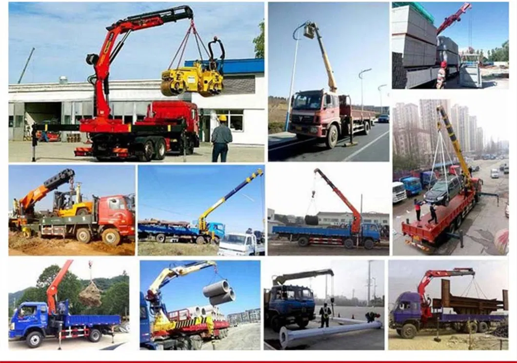 4X2dongfeng 2t Straight Arm Truck Mounted Lifting Transport Truck with Hanging Basket