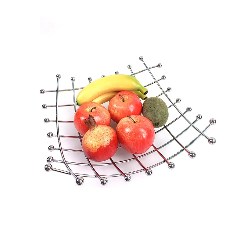 Metal Counter Top Fruit Basket Home Kitchen Vegetable Food Container Fruit Holder