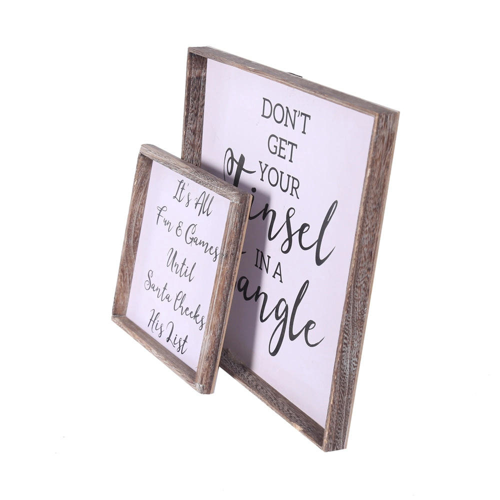 Wall Decorative Set of 2 BSCI Hanging Sign