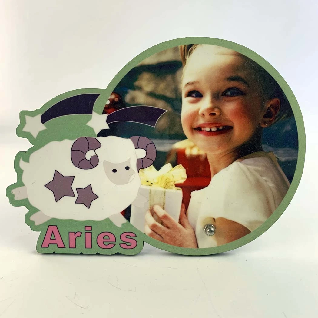 MDF Photo Frame Heat Transfer Sublimation Blank Frame Zodiac Frame-Aries