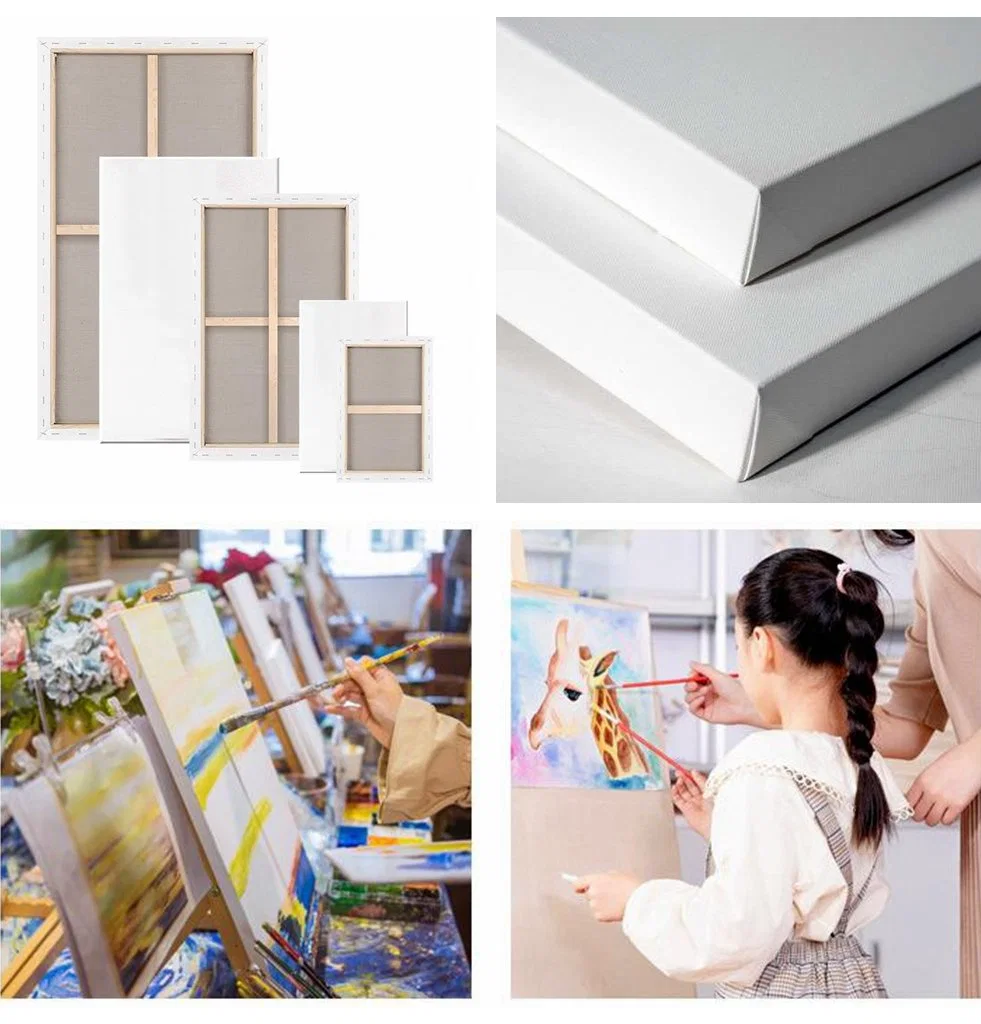 Wholesale 30*30cm Kids DIY Painting by Number Canvas Set with Brush for Children Education