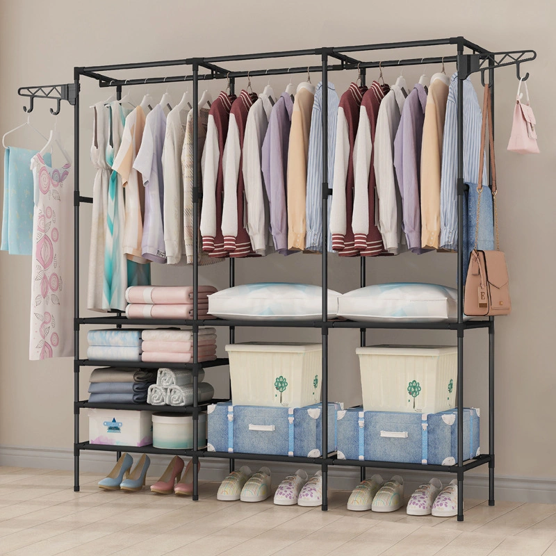 Storage Household Bedroom Clothes Hanger Simple Clothes Rack Single Pole Gantry Type Clothes Hanger