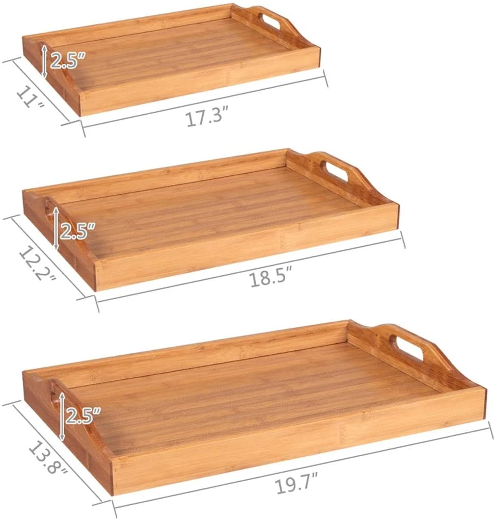 Wooden Serving Trays &amp; Wood Tray with Handles