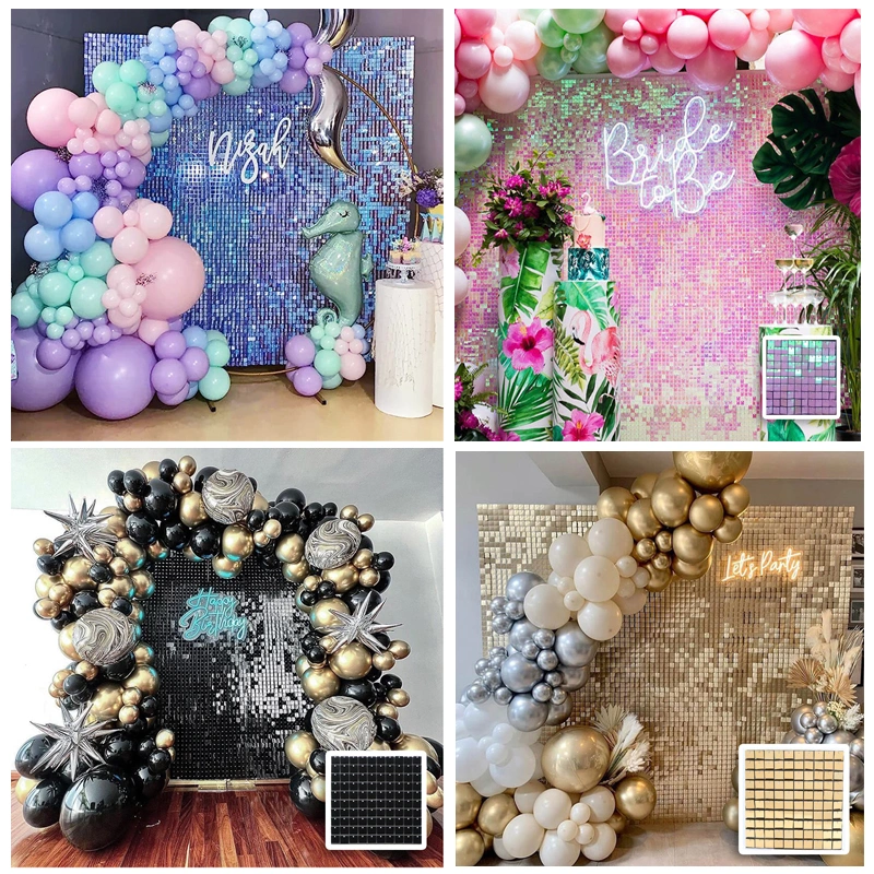 New High Quality Shimmer Walls Sequin Panels Wall for Birthday Wedding Decoration