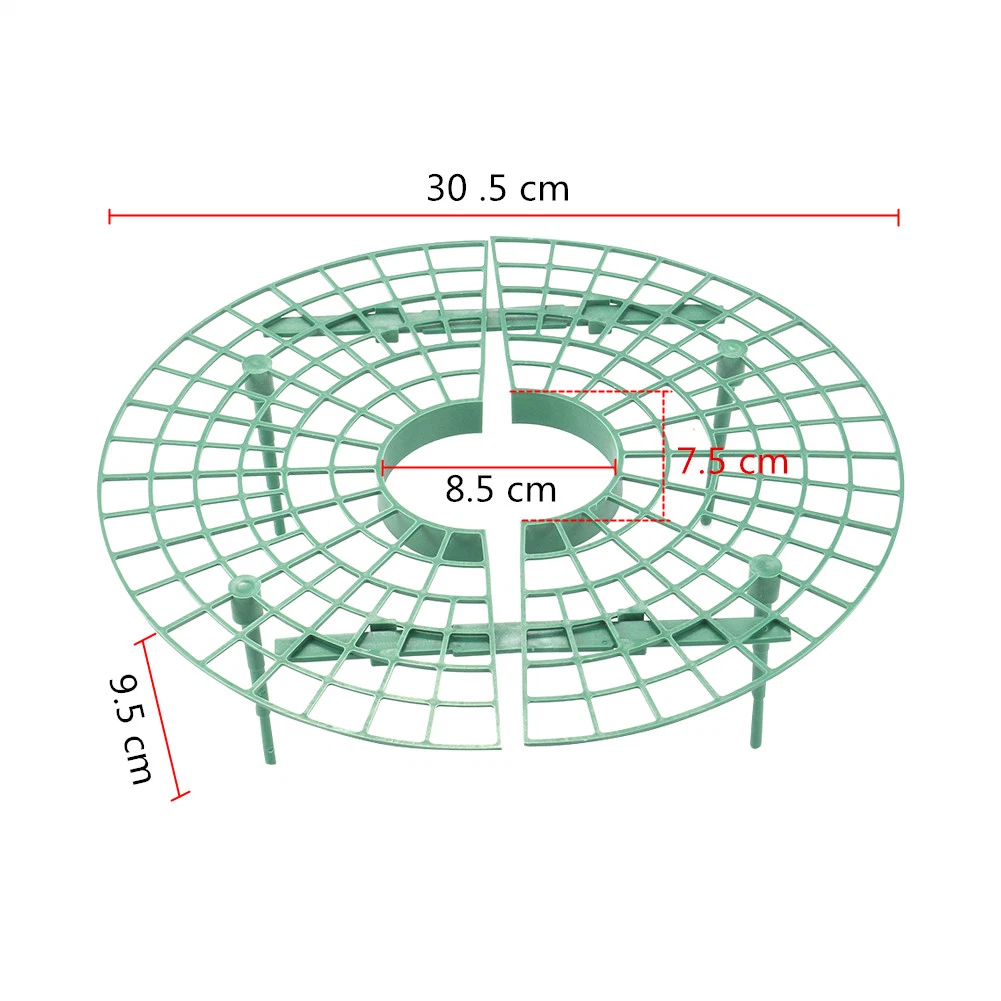 Garden Plastic Melon Strawberry Plants Fruit Tray Grids Support Holder