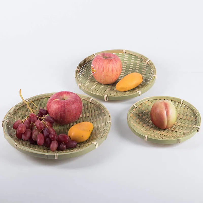 Cheap Woven Colored Wholesale Mini Bamboo Basket for Gift and Fruit Dates