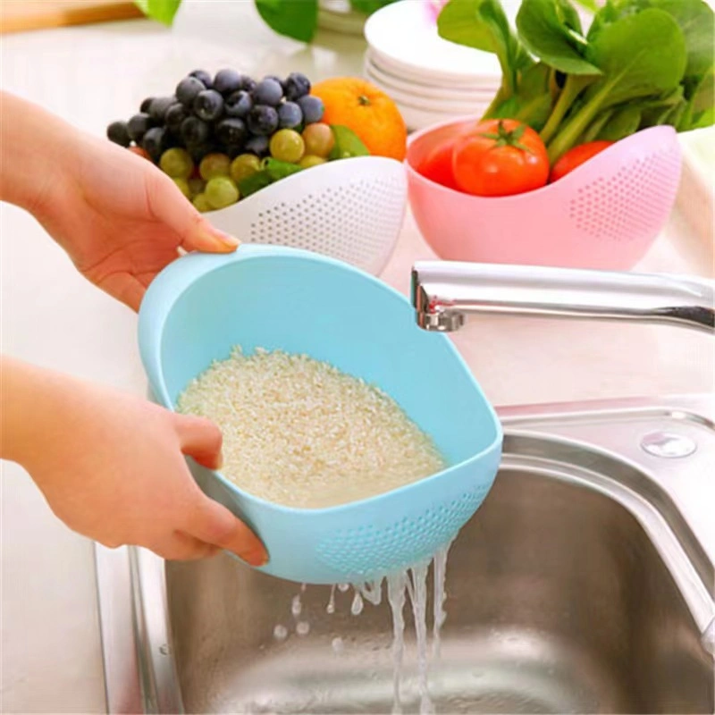 Rice Bowl Plastic Rice Pulses Fruits Vegetable Noodles Pasta Washing Bowl