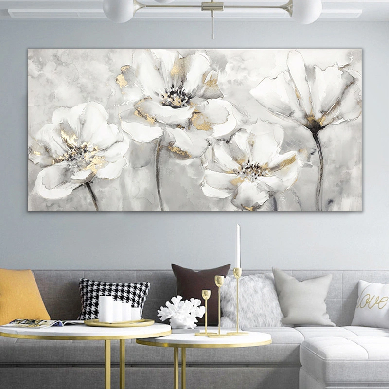 Wholesale Flower Oil Painting Custom Canvas Print Hanging Wall Art