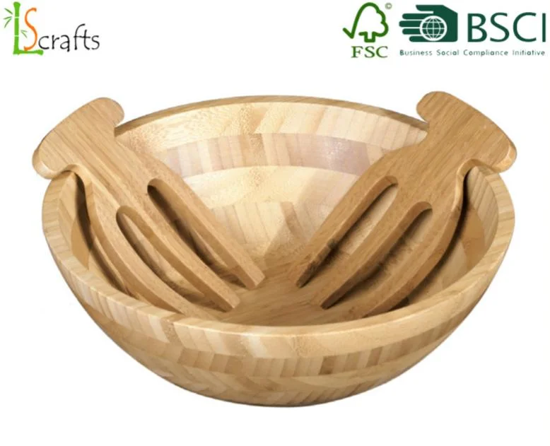 FSC Acacia Bamboo Serving Bowl Perfect for Salad or Fruit 11.5inch 29cm